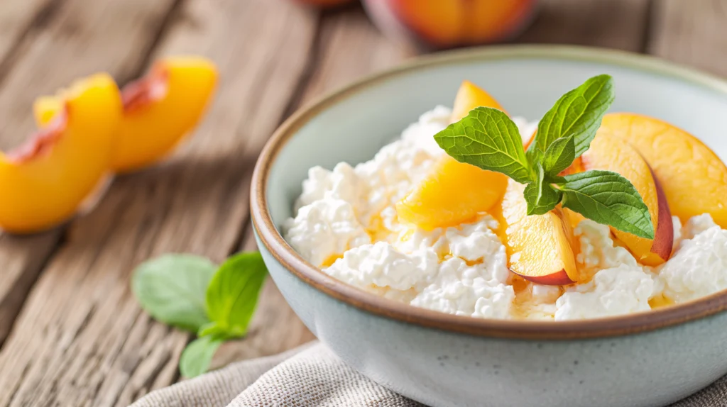 7. Cottage Cheese and Soft Fruit Plates
